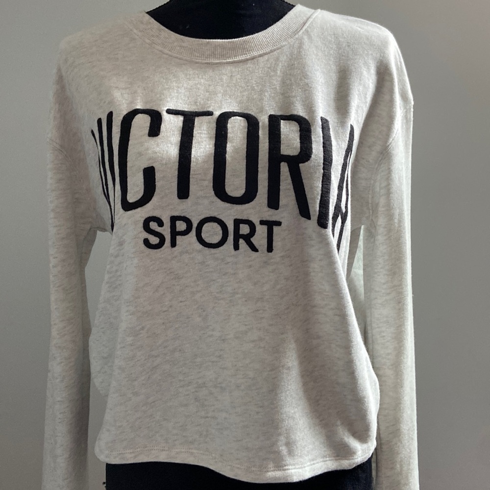 NWT Very soft and comfortable Victoria Sport embroidered sweatshirt.